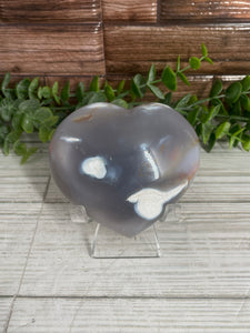Orca Agate Heart