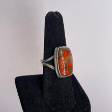 Load image into Gallery viewer, Seam Agate Size 8 Sterling Silver Ring