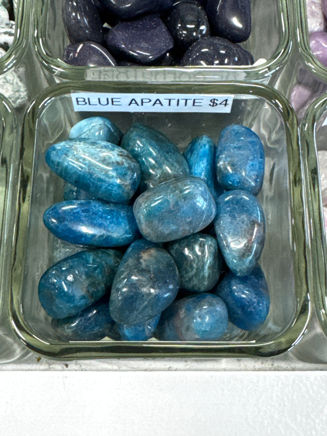 Blue Apatite Tumbled