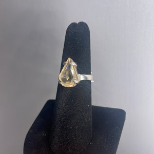 Citrine Size 7 Sterling Silver Ring