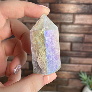 Aura Crackle Quartz Tower