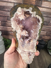 Load image into Gallery viewer, Pink Amethyst on Metal Stand