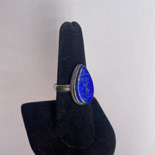 Load image into Gallery viewer, Lapis Lazuli Size 8 Sterling Silver Ring
