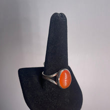 Load image into Gallery viewer, Carnelian Size 11 Sterling Silver Ring