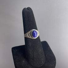 Load image into Gallery viewer, Lapis Lazuli Size 7 Sterling Silver Ring