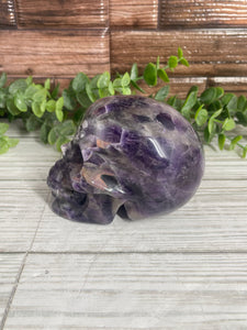 Chevron Amethyst Skull
