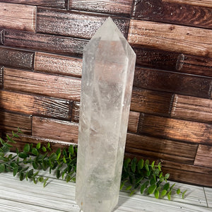 XL Clear Quartz Tower