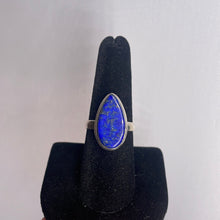 Load image into Gallery viewer, Lapis Lazuli Size 8 Sterling Silver Ring