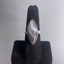 Load image into Gallery viewer, Botswana Agate Size 7 Sterling Silver Ring