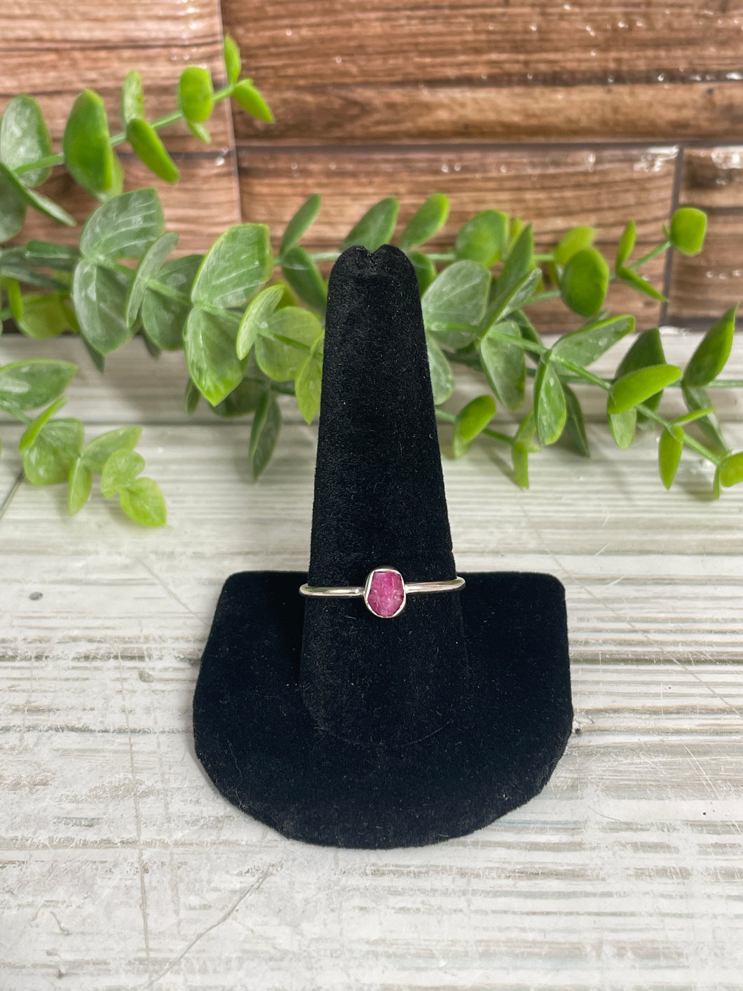 Ruby SZ 10 Sterling Silver Ring