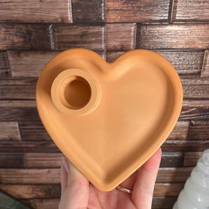 Terracotta Heart Palo Santo Holder