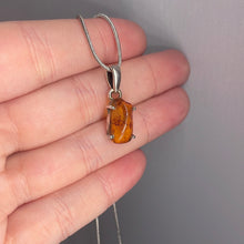 Load image into Gallery viewer, Amber Sterling Silver Pendant