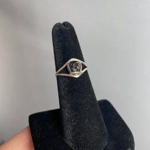 Shungite Size 6 Sterling Silver Ring