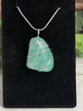 Load image into Gallery viewer, Amazonite Wire-Wrapped Pendant
