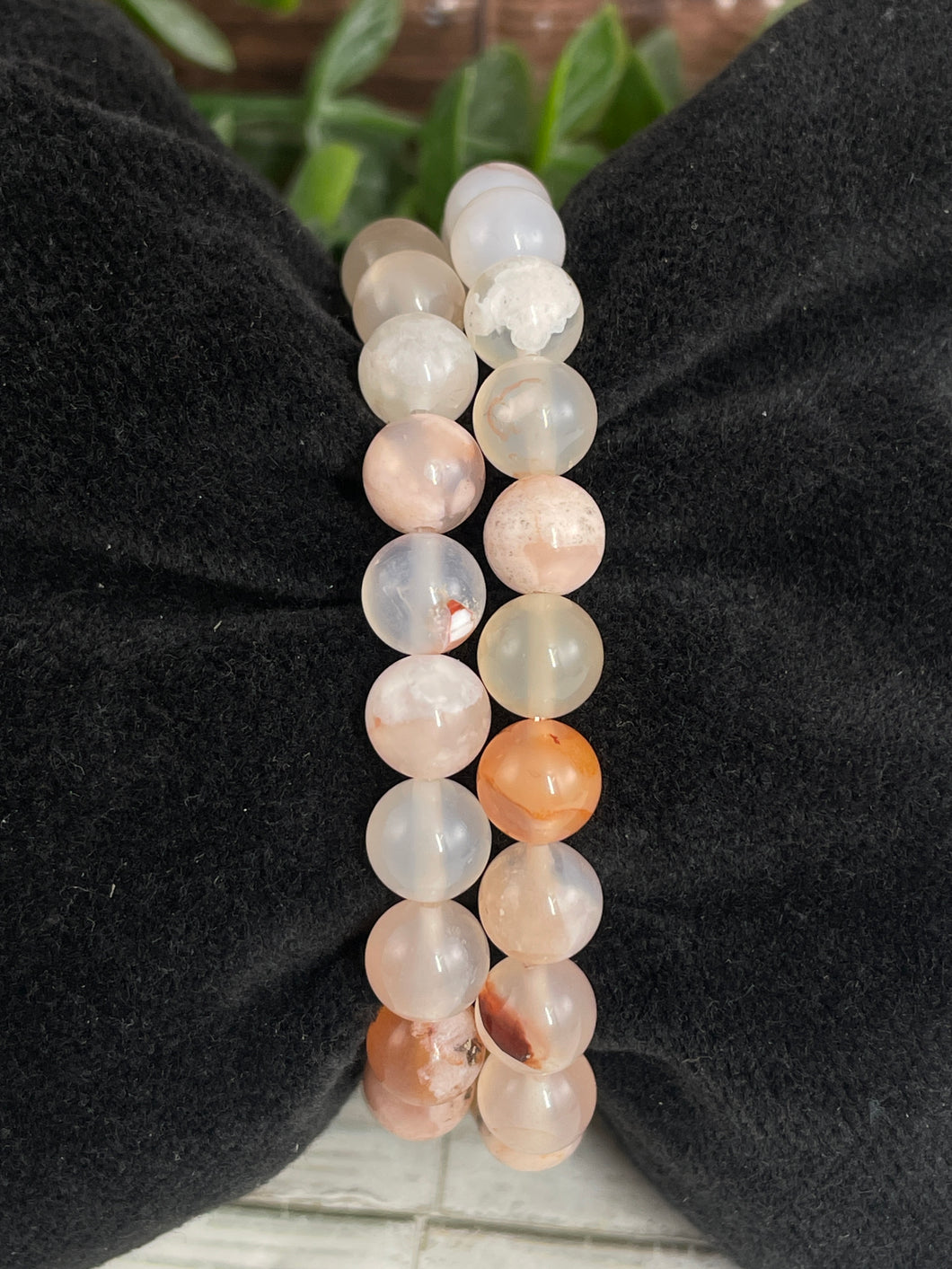 Flower Agate Crystal Bracelet