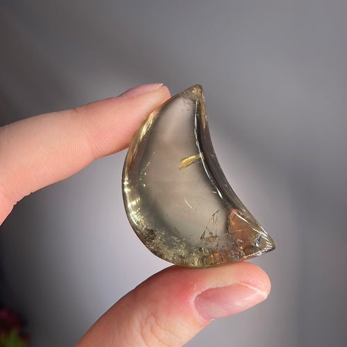 Citrine Moon Carving
