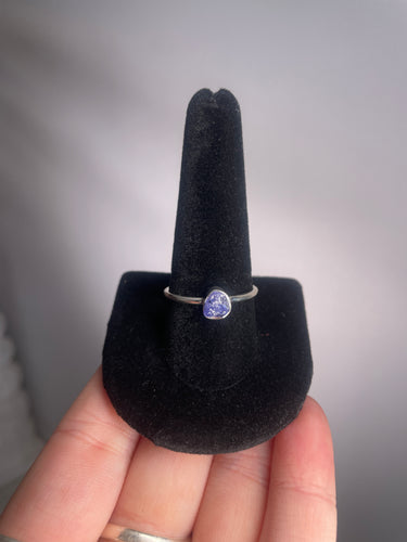Tanzanite SZ 10 Sterling Silver Ring