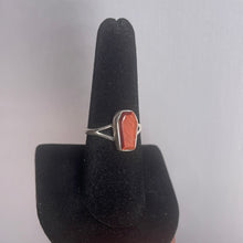 Load image into Gallery viewer, Red Tiger Eye Size 8 Sterling Silver Ring