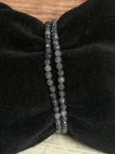 Load image into Gallery viewer, Sapphire Micro Faceted Crystal Bracelet