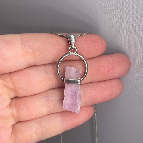 Kunzite Sterling Silver Pendant
