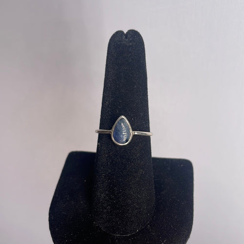 Sapphire Size 8 Sterling Silver Ring