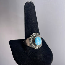 Load image into Gallery viewer, Larimar Size 12 Sterling Silver Ring