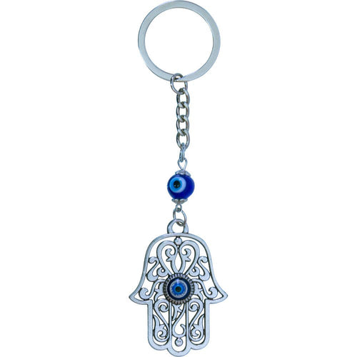 Hamsa Evil Eye Keychain