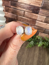 Load image into Gallery viewer, Moonstone Sterling Silver Studs