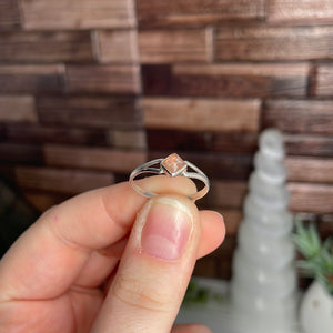 Sunstone Size 9 Sterling Silver Ring