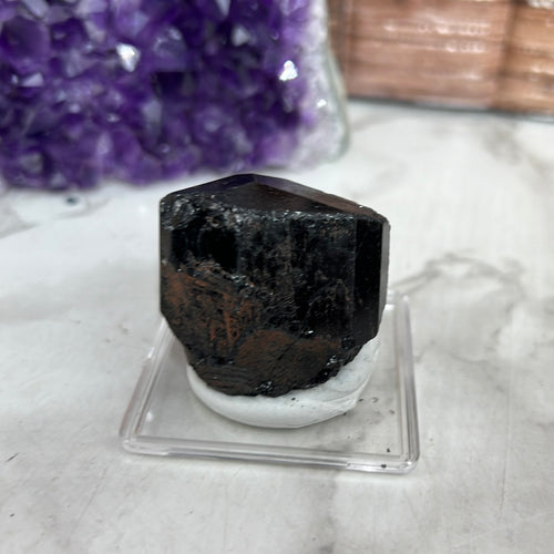 Black Tourmaline on Stand