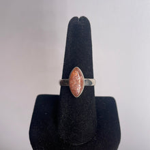Load image into Gallery viewer, Sunstone Size 8 Sterling Silver Ring