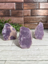 Load image into Gallery viewer, Lepidolite Half-Polished Standing Freeform