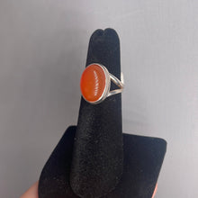 Load image into Gallery viewer, Carnelian Size 4 Sterling Silver Ring