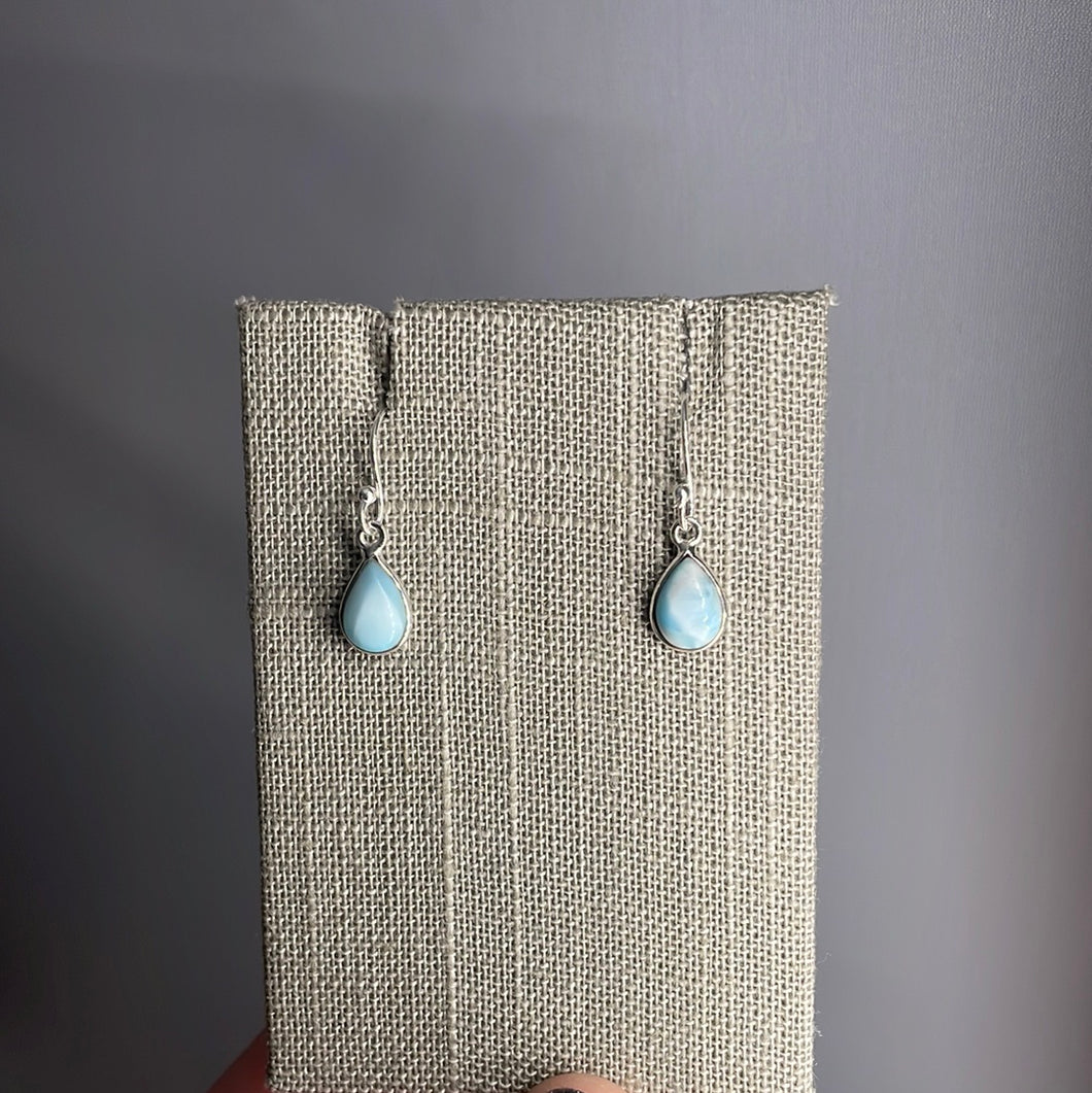 Larimar Sterling Silver Earrings