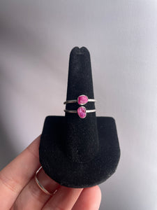 Ruby SZ 8 Sterling Silver Ring
