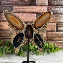 Load image into Gallery viewer, Agate Butterfly on Stand