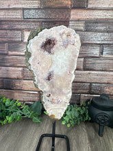 Load image into Gallery viewer, Pink Amethyst on Metal Stand