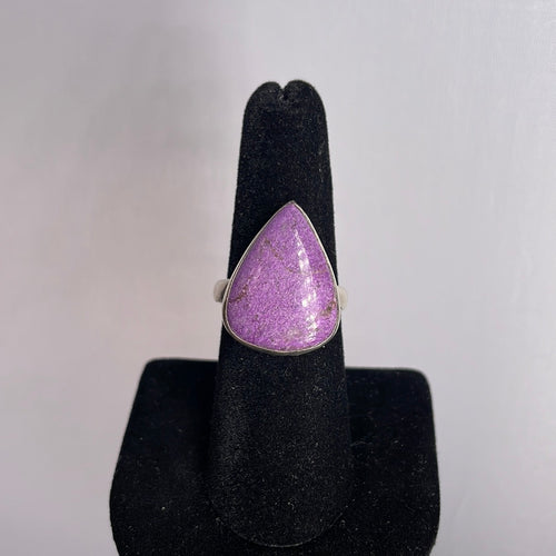 Purpurite Size 8 Sterling Silver Ring