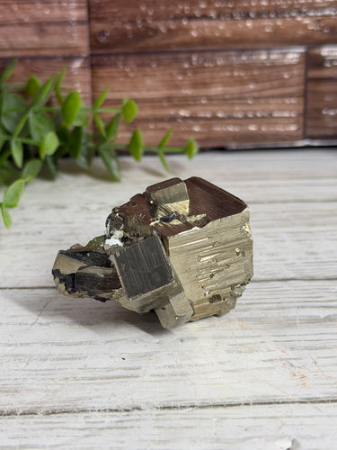 Cubic Pyrite With Hematite