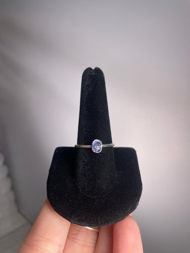 Tanzanite SZ 9 Sterling Silver Ring