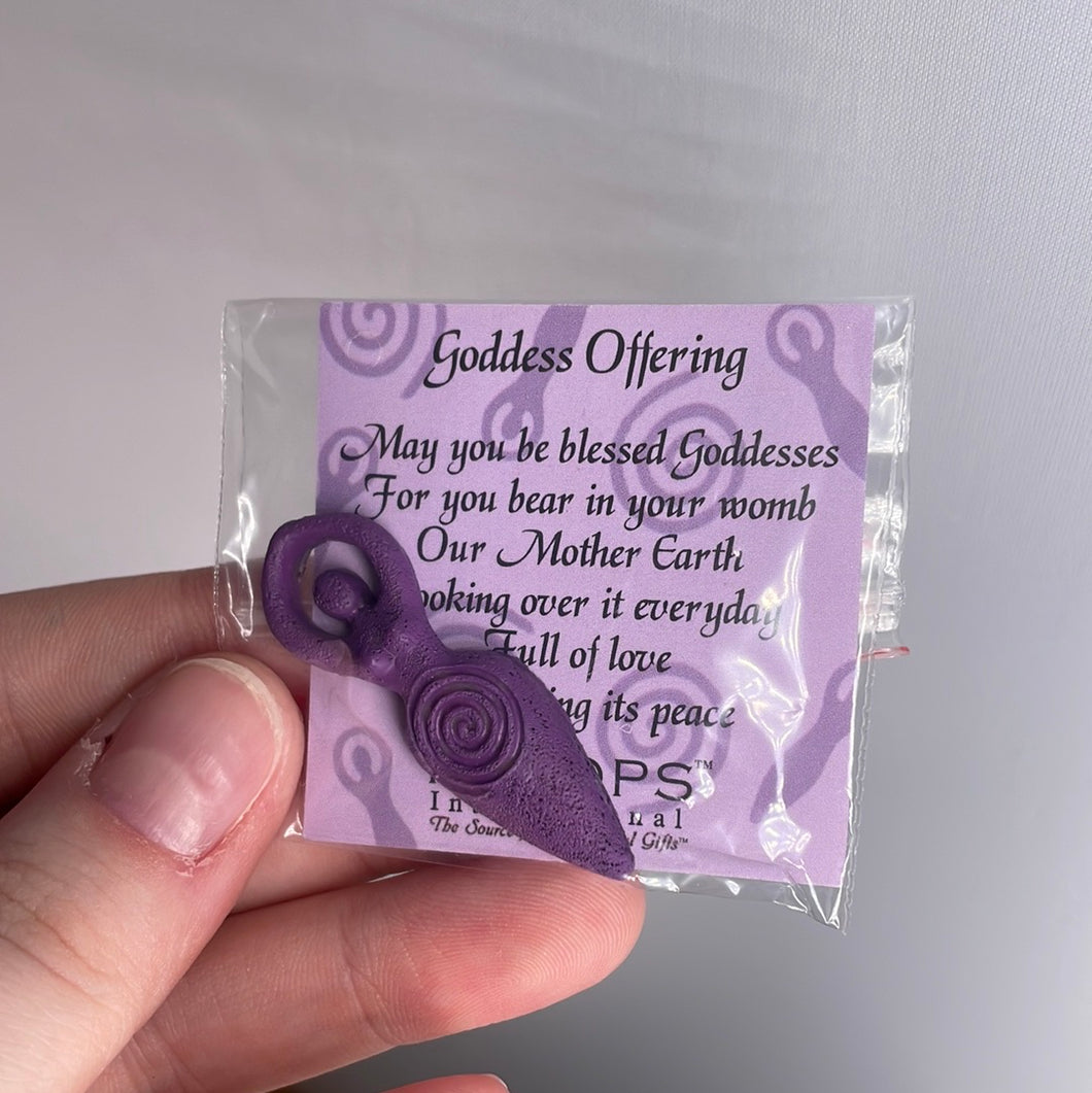 Mini Purple Goddess Figurine