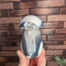 Load image into Gallery viewer, Orca Agate Mushroom Carving