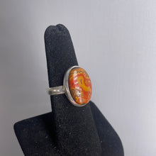 Load image into Gallery viewer, Seam Agate Size 7 Sterling Silver Ring