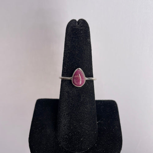 Ruby Size 8 Sterling Silver Ring