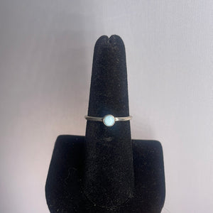 Larimar Size 7 Sterling Silver Ring
