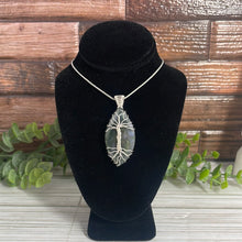 Load image into Gallery viewer, Moss Agate Tree Of Life Wire-Wrapped Pendant