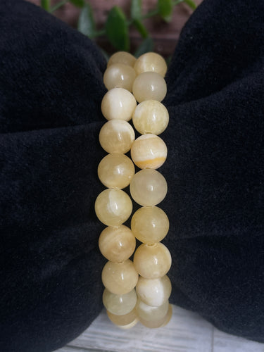 Orange Calcite Crystal Bracelet