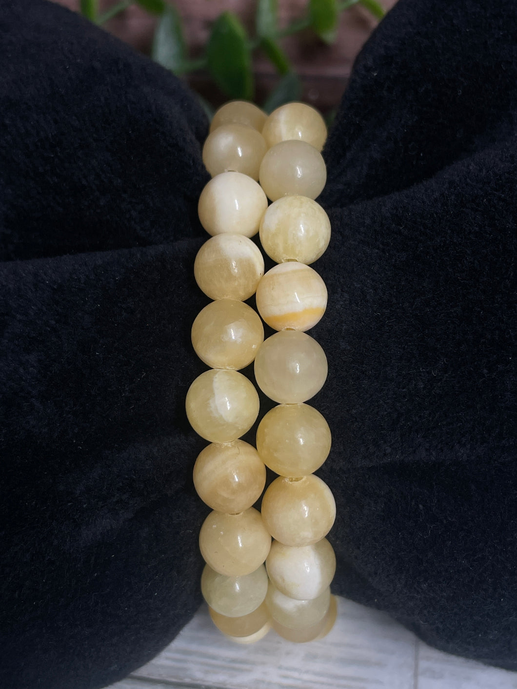 Orange Calcite Crystal Bracelet