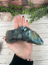 Load image into Gallery viewer, Half Polished Labradorite Freeform Large