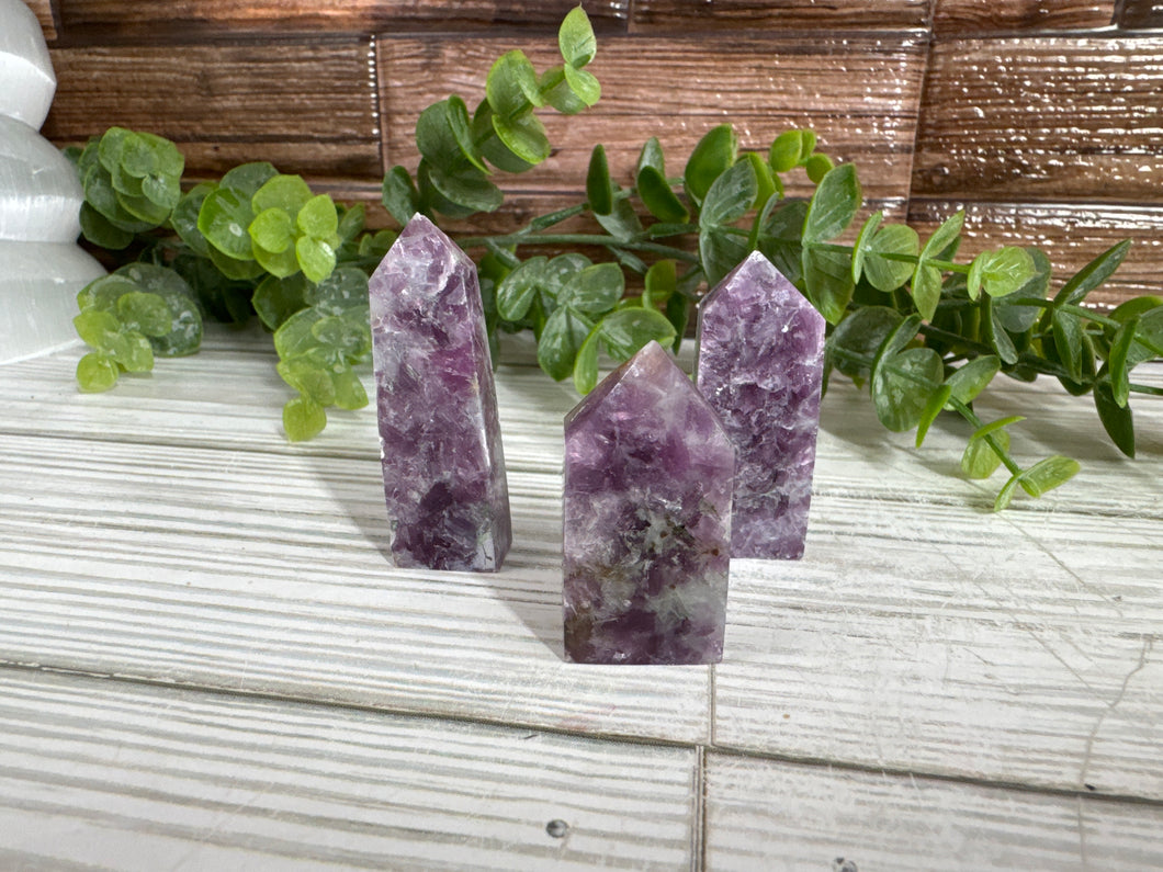 Mini Gem Lepidolite/Mica Obelisk